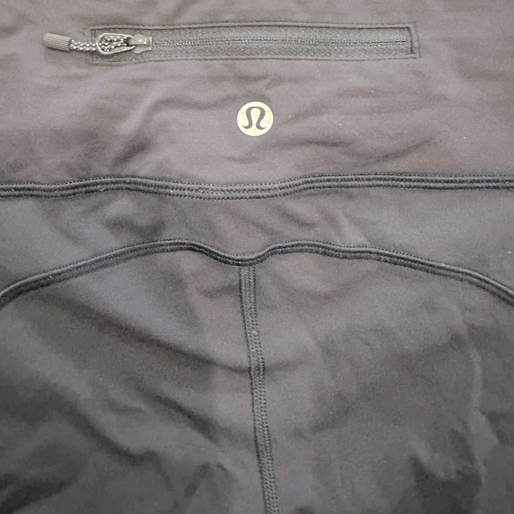 Navy lulu lemon pants size 10 zipper back with pockets